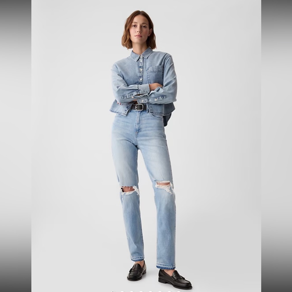 👖 GAP Cheeky Straight High Rise Jeans